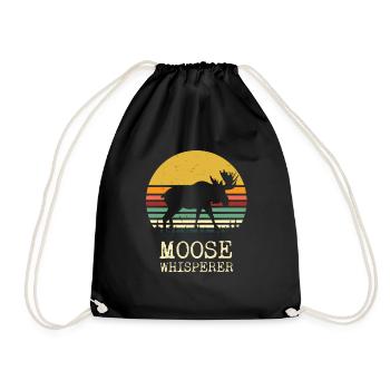 Chemise Moose Whisperer - Chemise Funny Moose Hunter - Sac de sport léger - noir - Devant