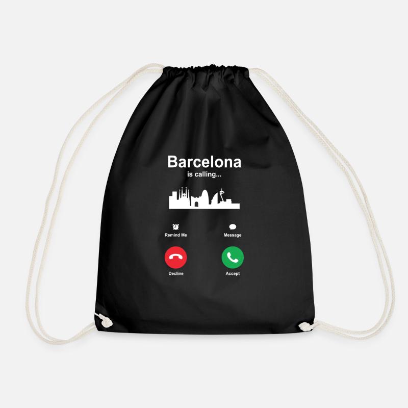 Barcelona - Turnbeutel - Schwarz