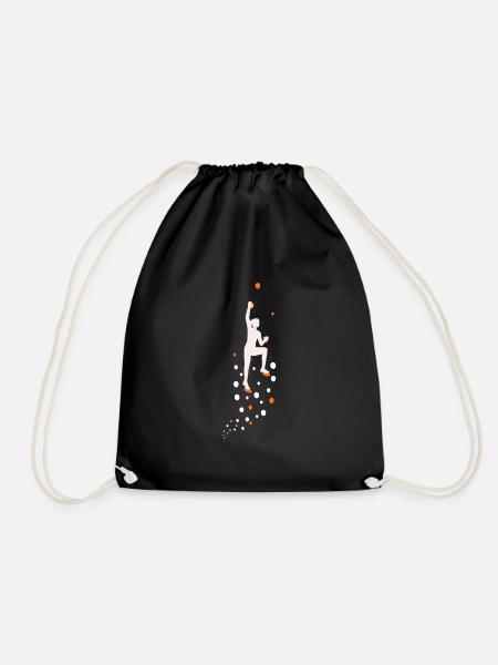 Bouldern Frauen Design - Turnbeutel - Schwarz