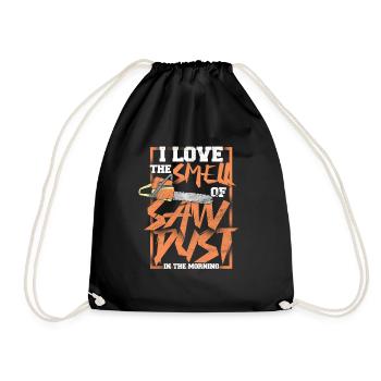 Cadeau de forêt de hache de bûcheron - Sac de sport léger - noir - Devant