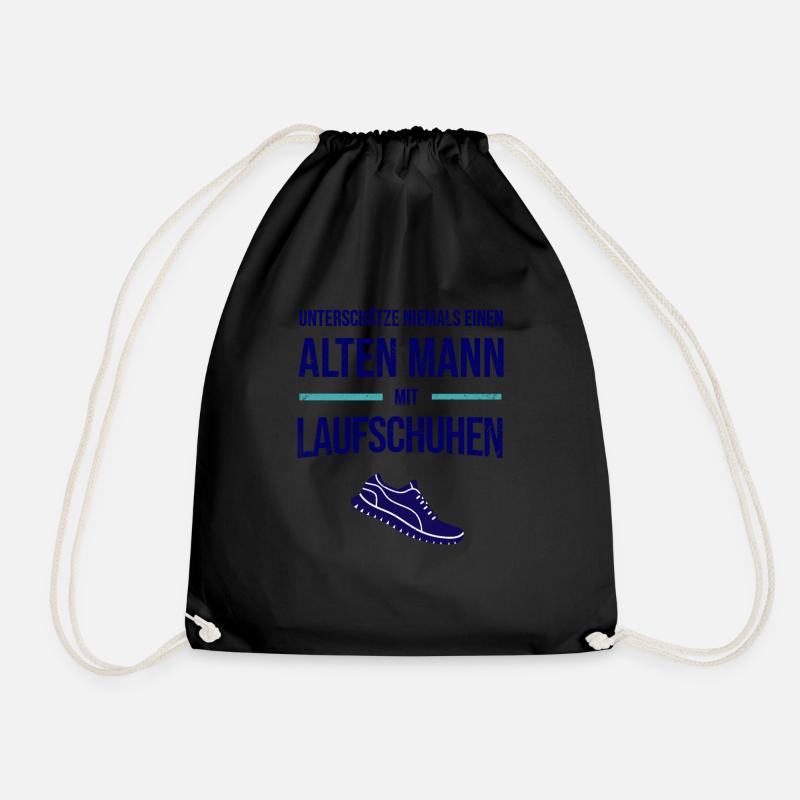 Marathonläufer Marathon Laufgruppe Läufer Geschenk - Turnbeutel - Schwarz