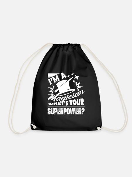 Magician Magician Superpower - Drawstring Bag - black