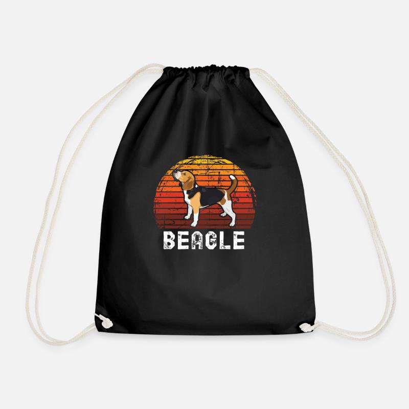 Beagle - Turnbeutel - Schwarz