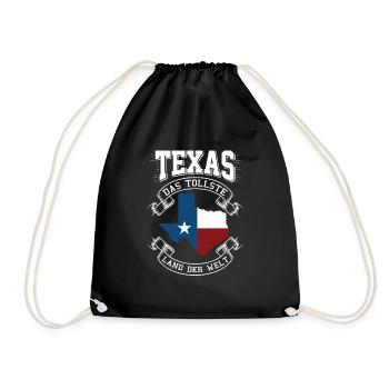 Texas - Turnbeutel - Schwarz - Vorne