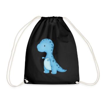 Dino Baby - Turnbeutel - Schwarz - Vorne