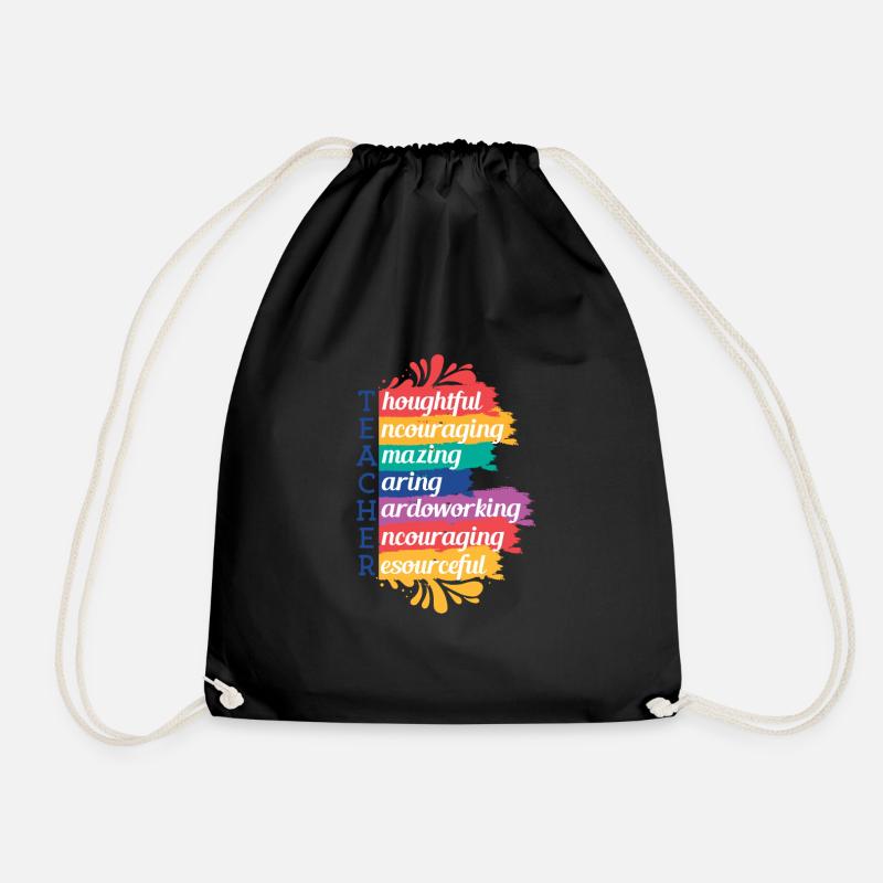 Teacher Desing - Turnbeutel - Schwarz