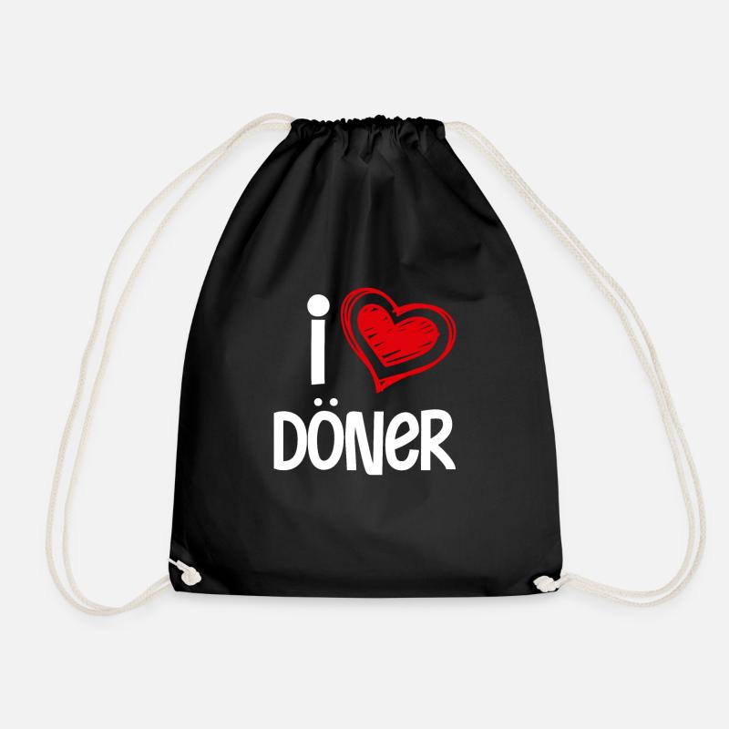 Döner Kebab - Turnbeutel - Schwarz
