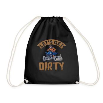 Idée cadeau Quad ATV Offroad Quad Rider - Sac de sport léger - noir - Devant