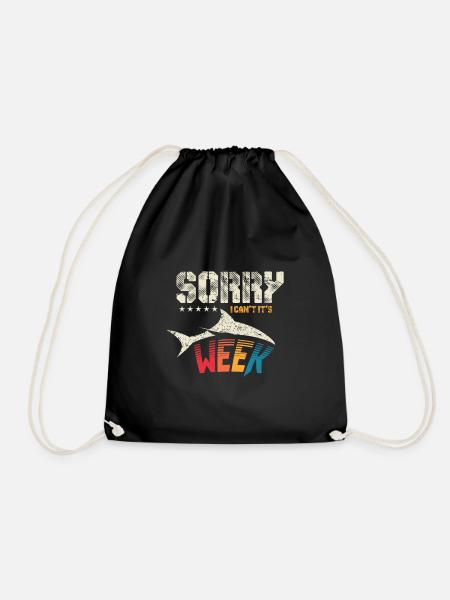 Requin requin grand requin blanc requin aileron de requin cadeau - Sac de sport léger - noir