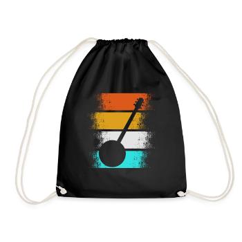 Banjo Bluegrass Vintage Bluegrass Cadeau - Sac de sport léger - noir - Devant