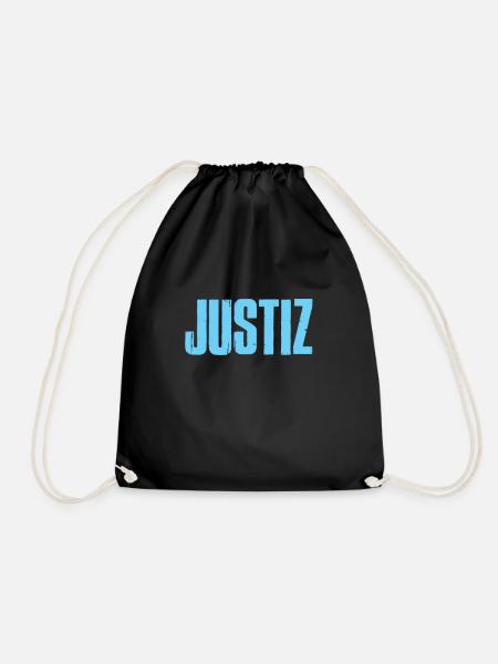 Justiz Justizia Gesetze Überprüfer - Turnbeutel - Schwarz