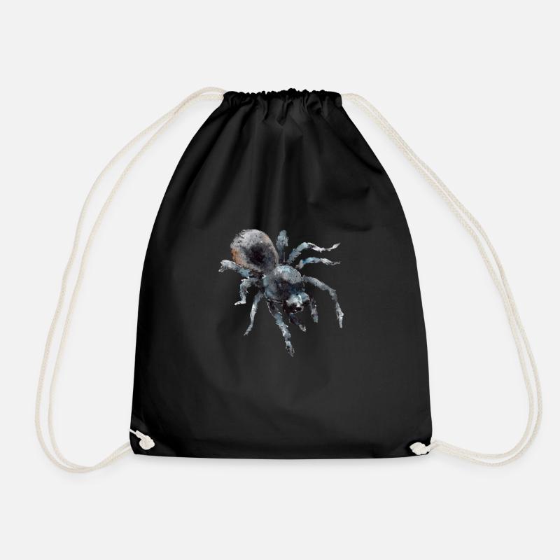Vogelspinne Tarantel Tarantula - Turnbeutel - Schwarz