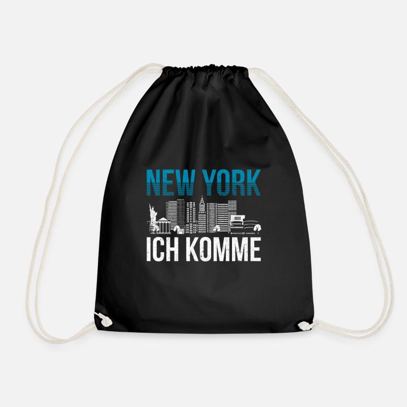New York - Turnbeutel - Schwarz