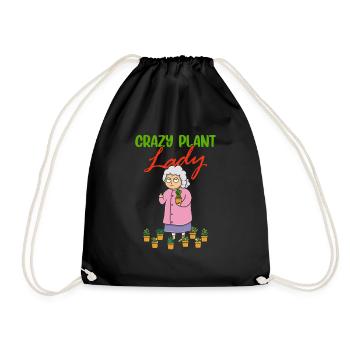 Crazy Plant Lady Cacti Cactus Fleurs Succulentes - Sac de sport léger - noir - Devant
