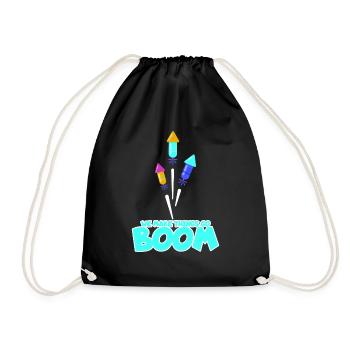 Fireworks Sylvster New Year Party - Drawstring Bag - black - Front