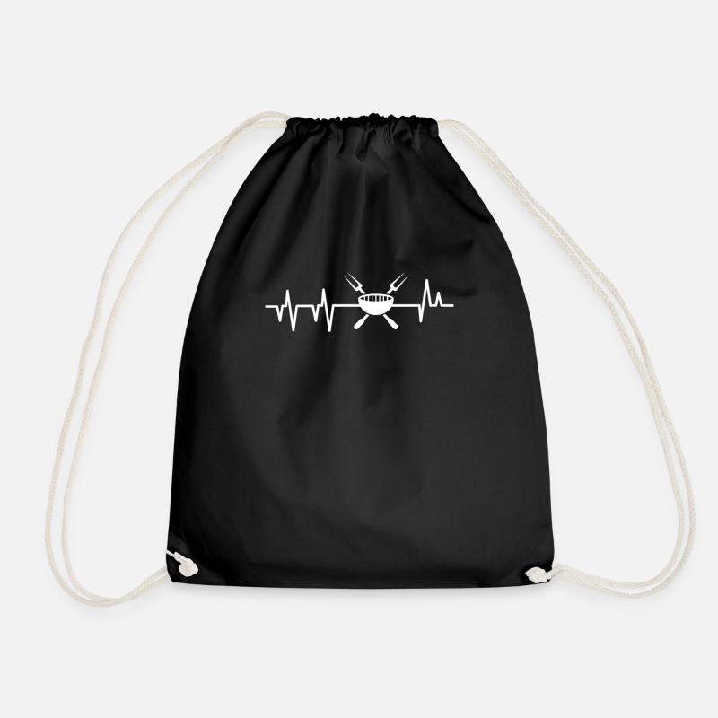 Barbecue Grillen Fleischliebhaber Geschenkidee - Turnbeutel - Schwarz