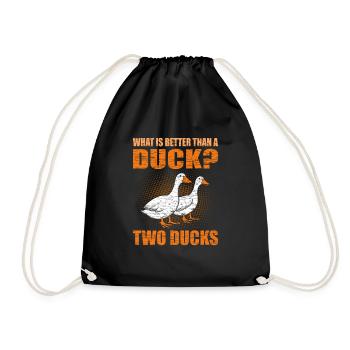 Ducks - Drawstring Bag - black - Front