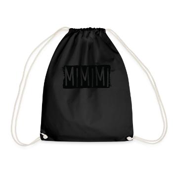 Funny sayings mimimi - Drawstring Bag - black - Front