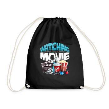 Cinema Movies Television Hollywood Gift - Drawstring Bag - black - Front