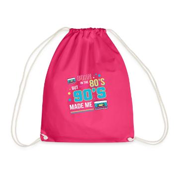 Né dans les années 80 Hipster Cadeau - Sac de sport léger - fuchsia - Devant