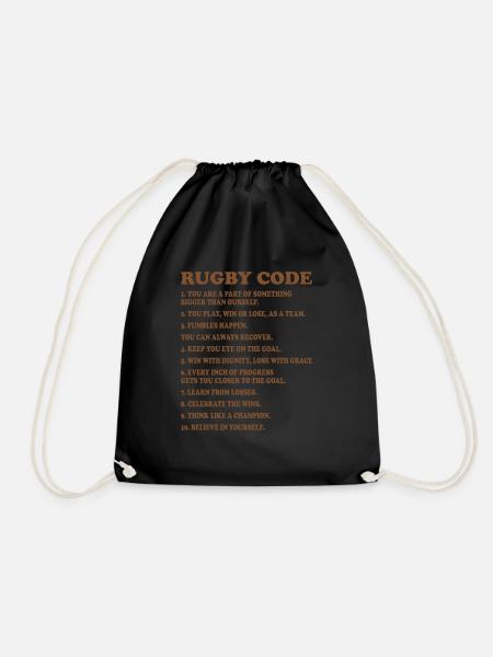 RUGBY CODE TEAM COACH - Turnbeutel - Schwarz