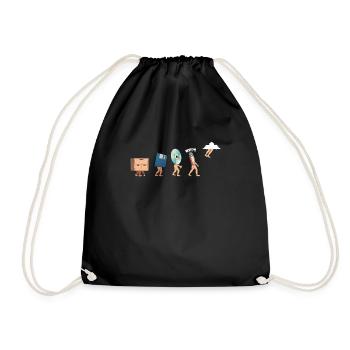 Cloud Computing Evolution - Idée cadeau pour Nerd - Sac de sport léger - noir - Devant