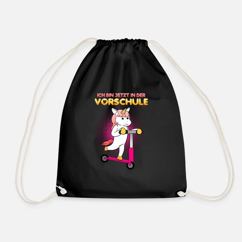 Vorschule Mädchen Vorschulkind - Turnbeutel - Schwarz