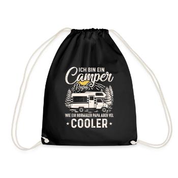 Camper Dad Cool - Drawstring Bag - black - Front