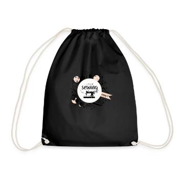 I Love Sewing J’aime couture handmade - Sac de sport léger - noir - Devant