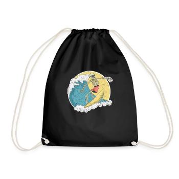 Conception d'Halloween de surfeur pour un surfeur - Sac de sport léger - noir - Devant