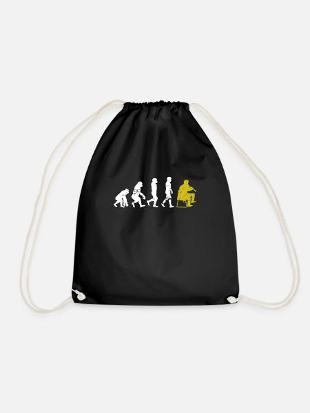 Klarinette Evolution Geschenk - Turnbeutel - Schwarz