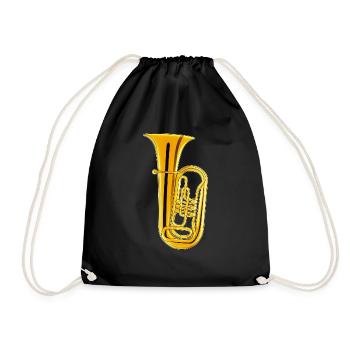 Instrument de musique TUBA - Sac de sport léger - noir - Devant