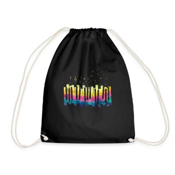 Piano musicians - Drawstring Bag - black - Front