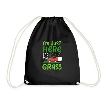 Tondeuse à gazon cadeau de soins de pelouse - Sac de sport léger - noir - Devant