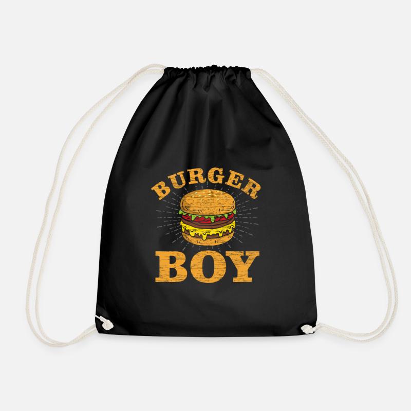 Burger - Turnbeutel - Schwarz