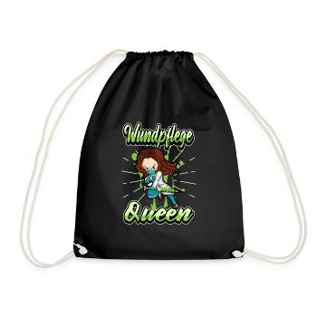 Lustig Krankenschwester Ärztin Spruch Geschenk - Turnbeutel - Schwarz - Vorne