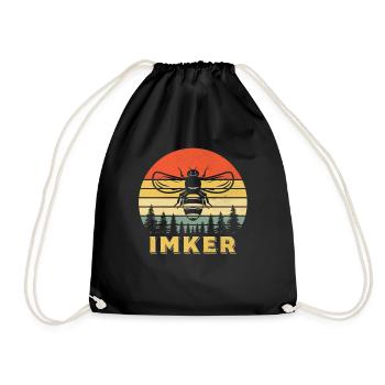 Imker - Turnbeutel - Schwarz - Vorne