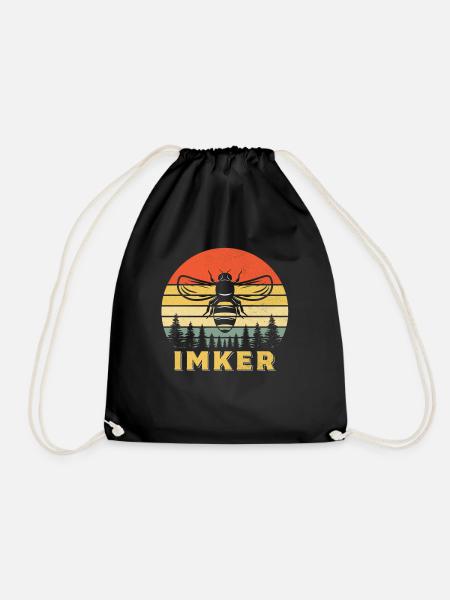 Imker - Turnbeutel - Schwarz