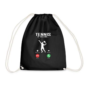 Le tennis appelle un cadeau de joueur de tennis drôle - Sac de sport léger - noir - Devant