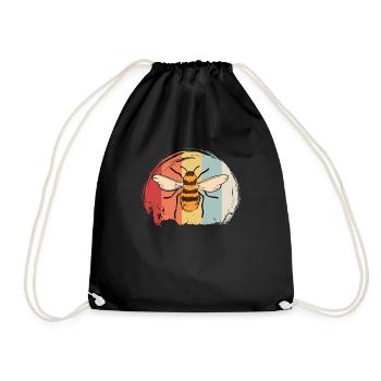 Abeille - Sac de sport léger - noir - Devant