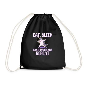 Dab Dabbing Unicorn Dividends from Stock Loves - Sac de sport léger - noir - Devant