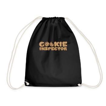 Bake - Drawstring Bag - black - Front