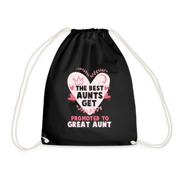 Conception drôle de cadeau de grande tante | Seulement les meilleures tantes - Sac de sport léger - noir - Devant