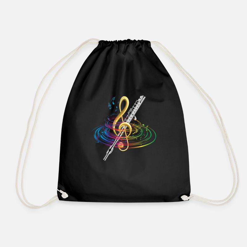 Musique classique de flûte - Sac de sport léger - noir