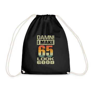 J’ai laissé 65 ans si beau look 65e anniversaire - Sac de sport léger - noir - Devant