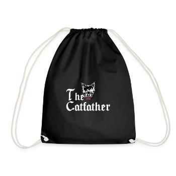 The Catfather Cat Dad Cats Father Motif cadeau - Sac de sport léger - noir - Devant