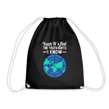 Flat Earth Yeah It’s Flat The Truth Hurts I Know - Sac de sport léger - noir - Devant