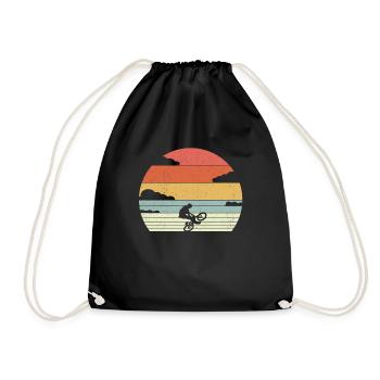 BMX rétro - Sac de sport léger - noir - Devant