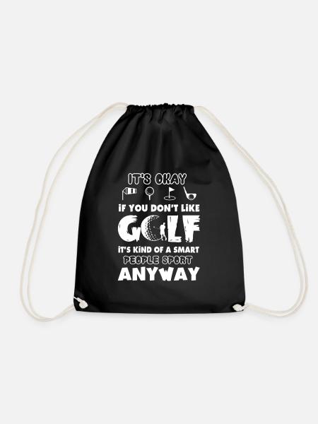 Golf, wenn Sie Golf nicht mögen - Turnbeutel - Schwarz