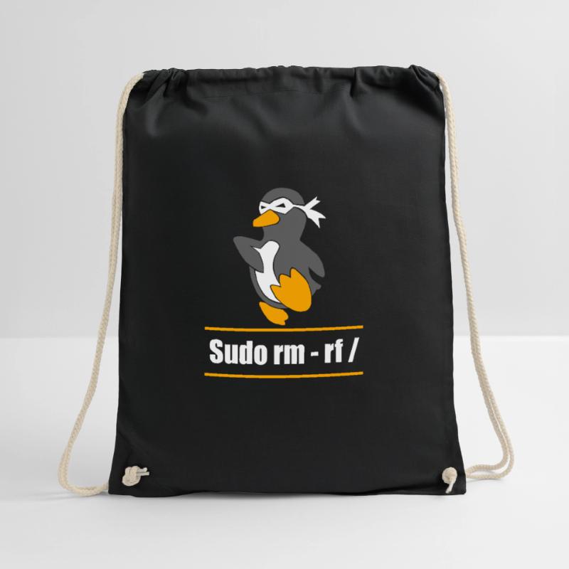 Tux Linux Penguin Sudo Rm Rf Geek Hacker Sac de sport léger